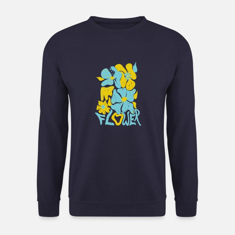 Flower - Unisex Pullover - Navy