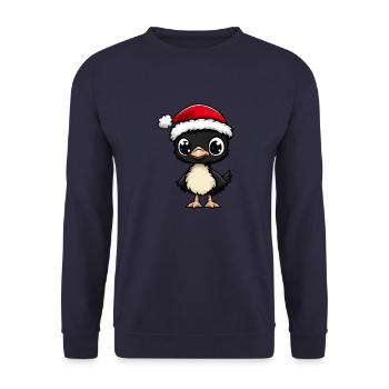 Bouquet Noël Mignon - Sweat-shirt Unisexe - marine - Devant - Alina (178cm) & Michal (187cm)
