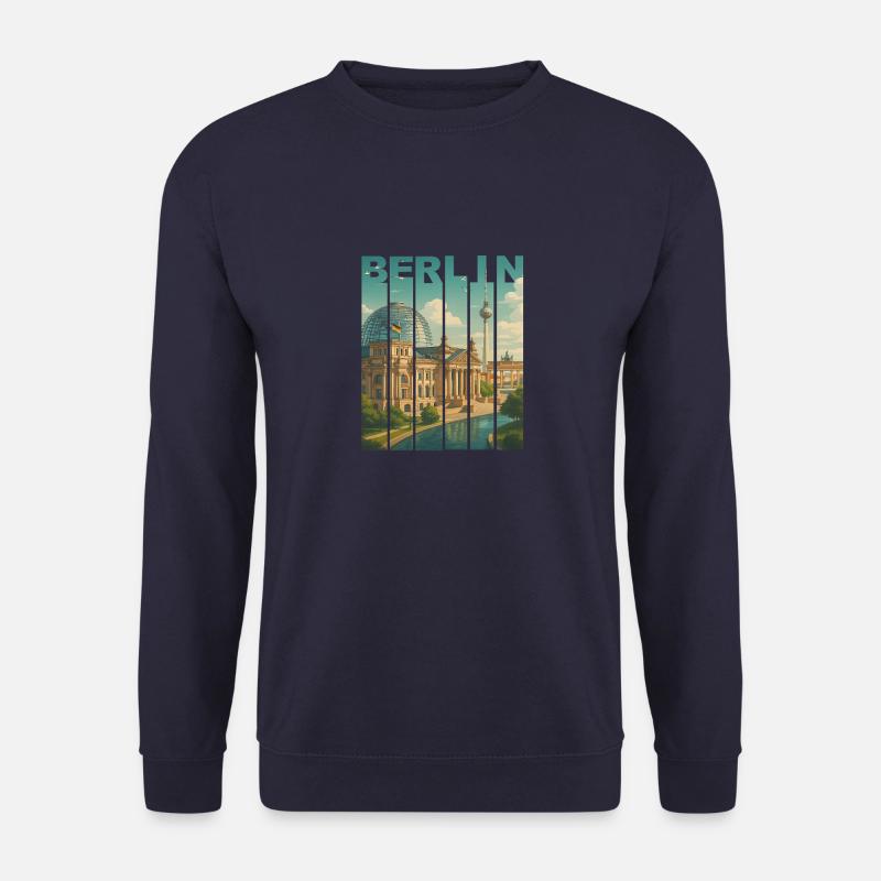 Skyline Shirt Berlin - Unisex Pullover - Navy