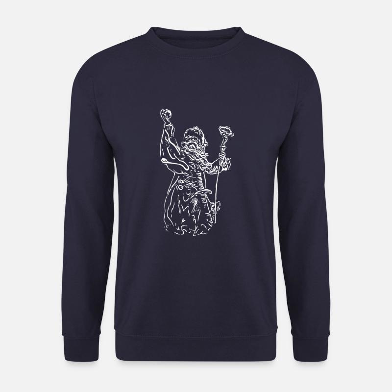 Merlin in weiß - Unisex Pullover - Navy