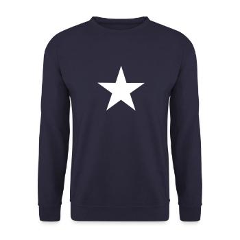 Stern - Unisex Pullover - Navy - Vorne - Alina (178cm) & Michal (187cm)