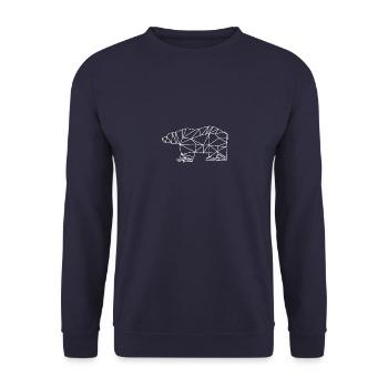 Polar Bear - Sweat-shirt Unisexe - marine - Devant - Alina (178cm) & Michal (187cm)