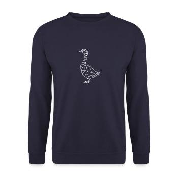 oie - Sweat-shirt Unisexe - marine - Devant - Alina (178cm) & Michal (187cm)