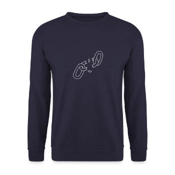 Kette - Unisex Pullover - Navy - Vorne - Alina (178cm) & Michal (187cm)