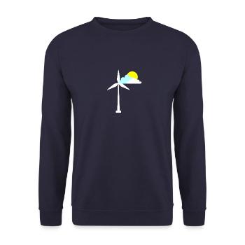 windmill - Unisex Sweatshirt - navy - Front - Alina (178cm) & Michal (187cm)