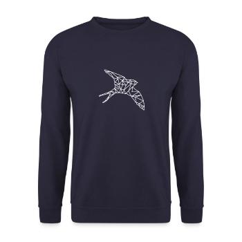 Vogel - Unisex Pullover - Navy - Vorne - Alina (178cm) & Michal (187cm)