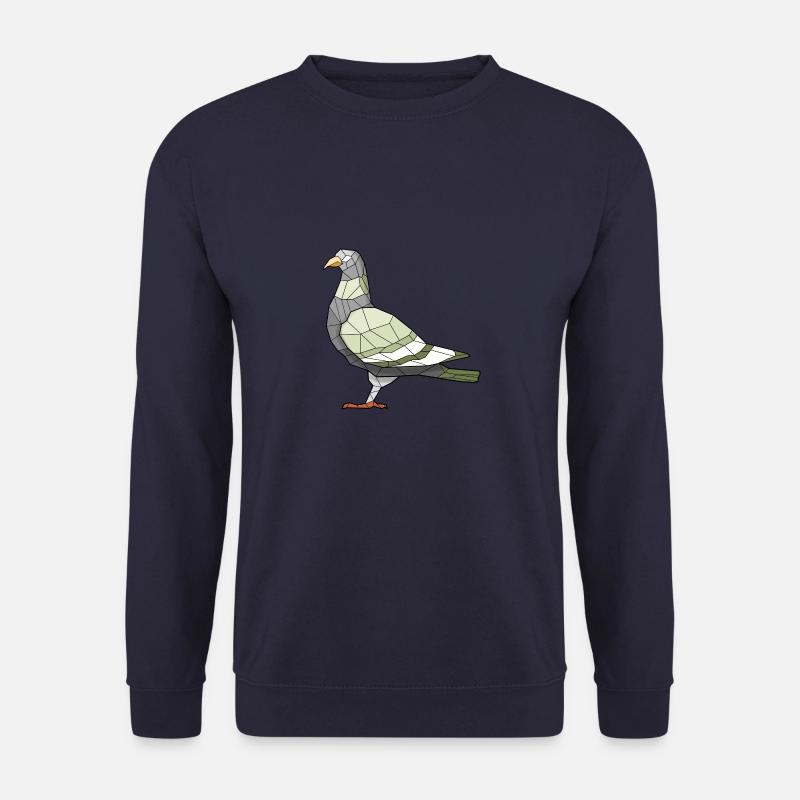 Taube Geometrisch Vogel - Unisex Pullover - Navy
