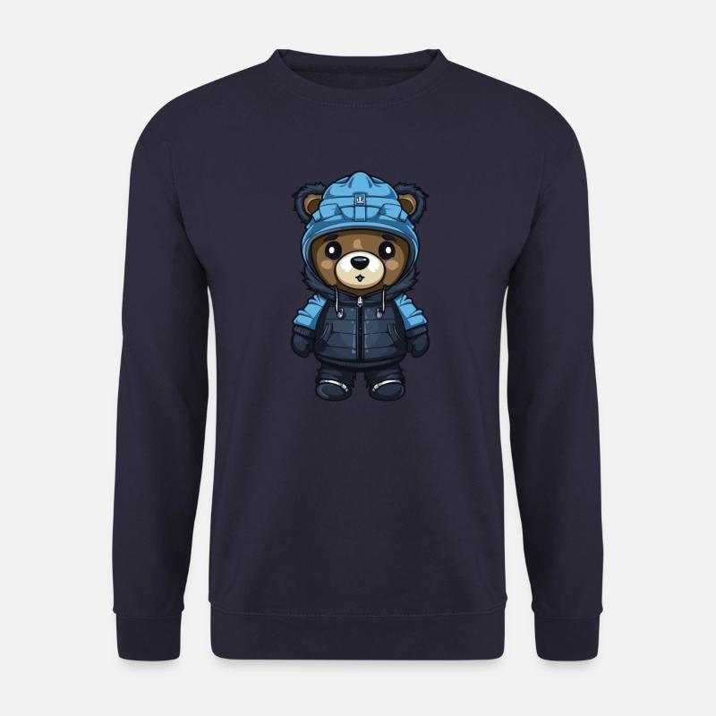 Bear Winter Comic - Unisex Sweatshirt - navy