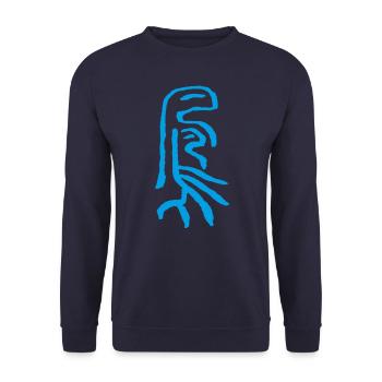 Phoenix - Unisex Sweatshirt - navy - Front - Alina (178cm) & Michal (187cm)