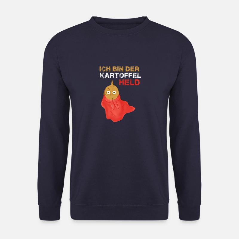 kartoffelheld,held,kartoffel,comic - Unisex Pullover - Navy