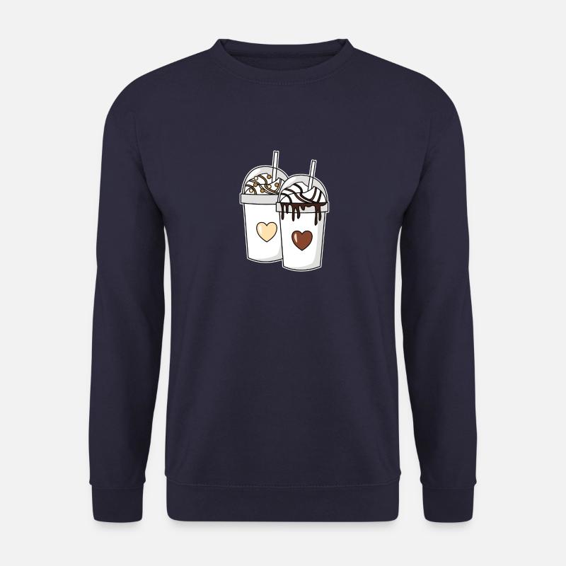 Pärchen Milchshake Vanille Schokolade - Unisex Pullover - Navy