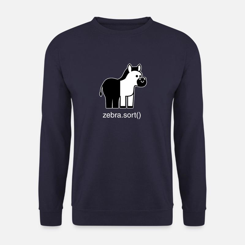 Sortiertes Zebra - Unisex Pullover - Navy
