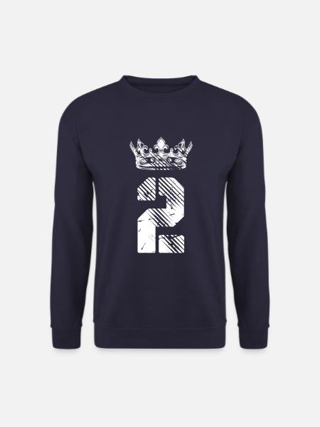 2 Couronne de numéros - Sweat-shirt Unisexe - marine