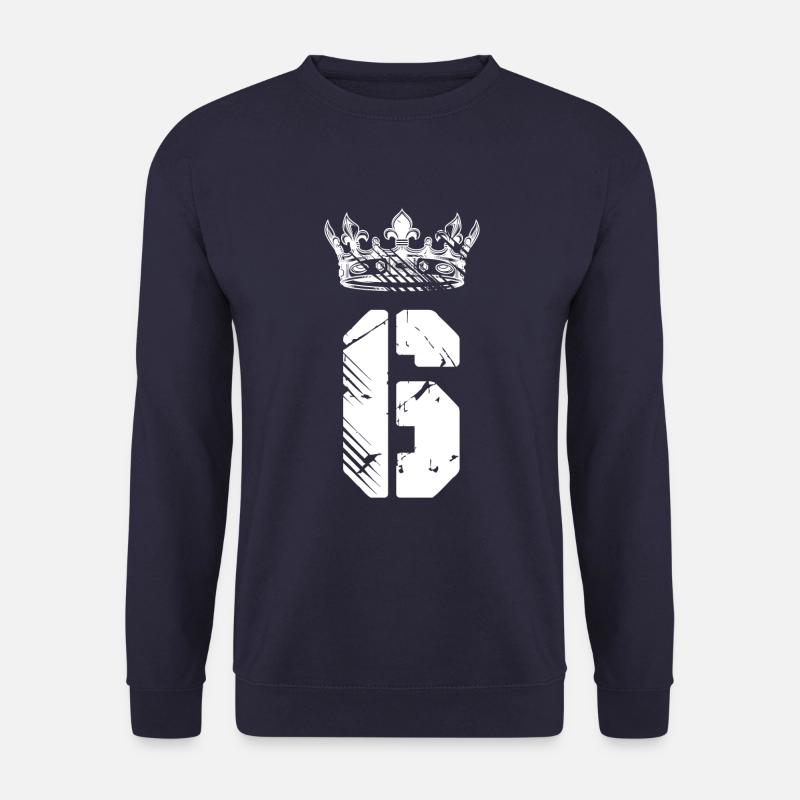 6 Number crown - Unisex Sweatshirt - navy