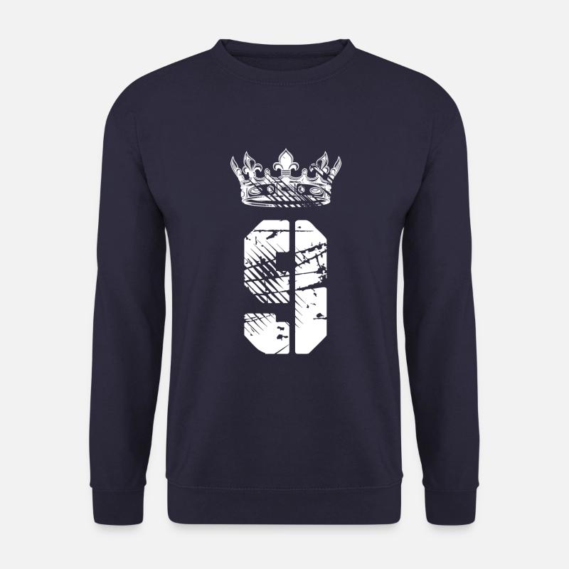 9 Couronne de numéros - Sweat-shirt Unisexe - marine