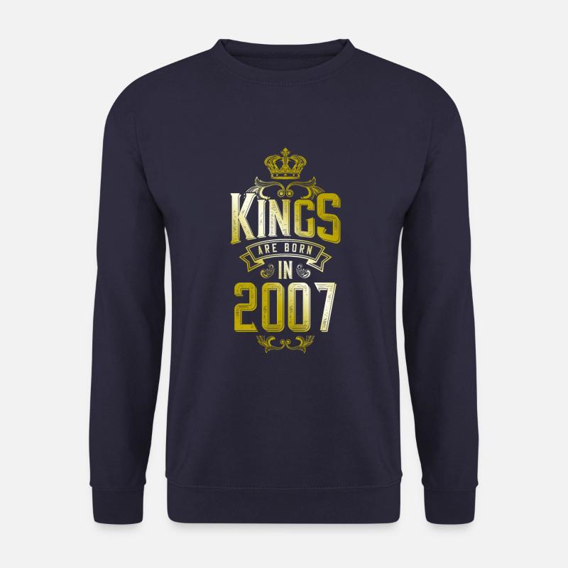 kings are born 2007 - Unisex Sweatshirt - navy