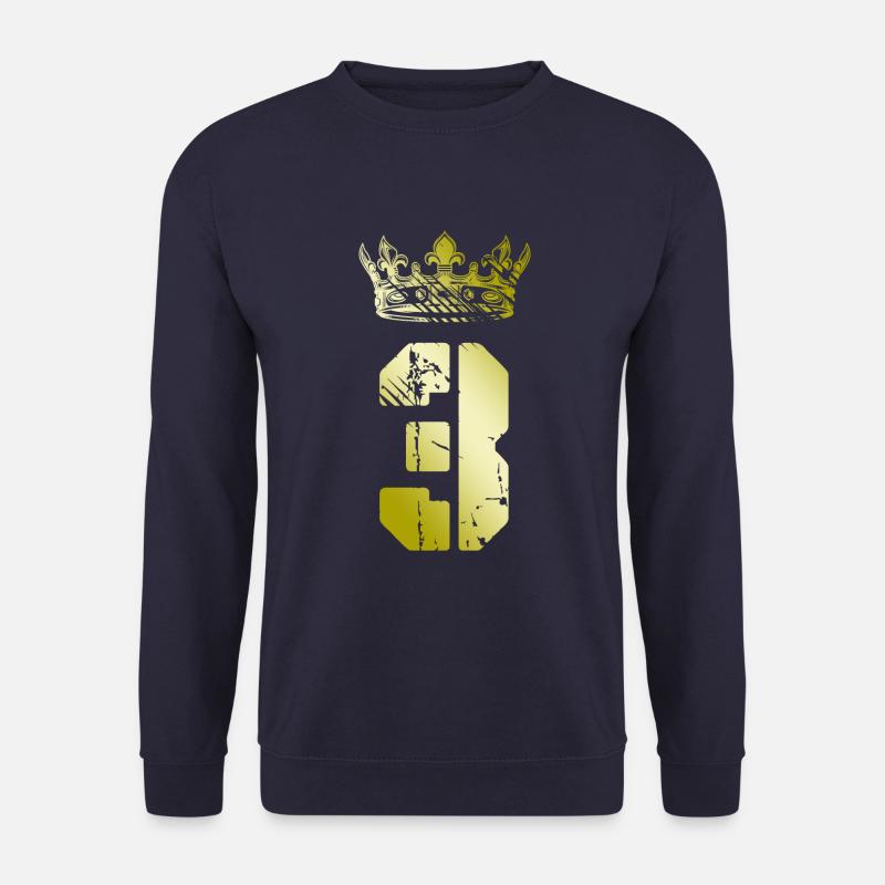3 Number crown - Unisex Sweatshirt - navy