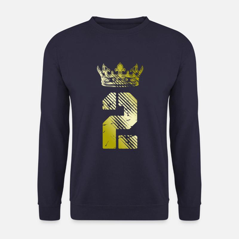2 Zahl Krone - Unisex Pullover - Navy
