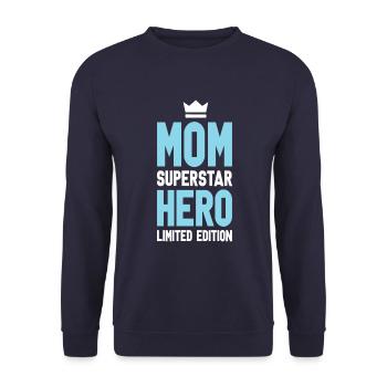 Maman Maman en édition limitée disant maman - Sweat-shirt Unisexe - marine - Devant - Alina (178cm) & Michal (187cm)