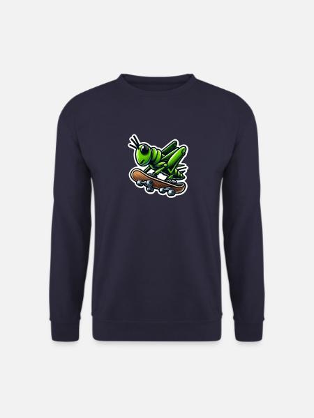 Grasshopper skateboarding - Unisex Sweatshirt - navy
