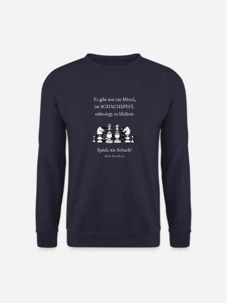 Chess - Quote - Chess player invincible - Unisex Sweatshirt - navy