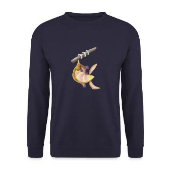 possum - Unisex Sweatshirt - navy - Front - Alina (178cm) & Michal (187cm)