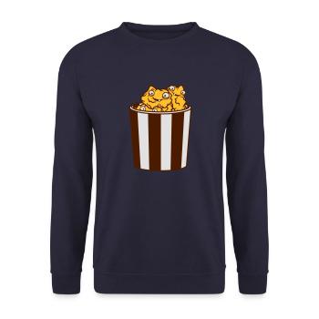 visages dessin animé comique drôle clipart beaucou - Sweat-shirt Unisexe - marine - Devant - Alina (178cm) & Michal (187cm)
