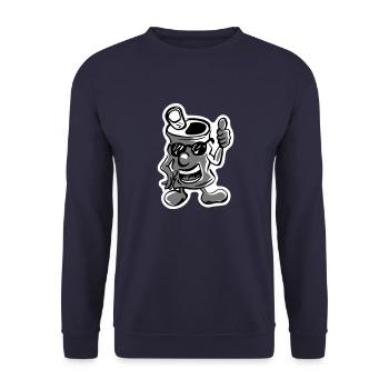 can of soda - Unisex Sweatshirt - navy - Front - Alina (178cm) & Michal (187cm)