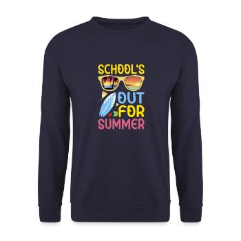 Schule Aus Für Den Sommer Hell coole shirts ch /at - Unisex Pullover - Navy - Vorne - Alina (178cm) & Michal (187cm)