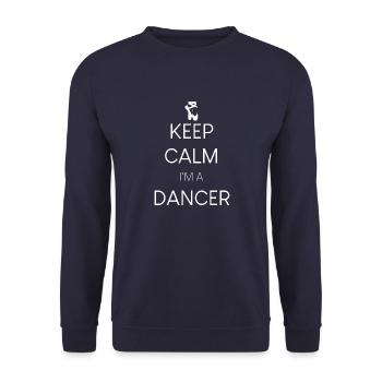 Stay calm, I'm a dancer - Unisex Sweatshirt - navy - Front - Alina (178cm) & Michal (187cm)