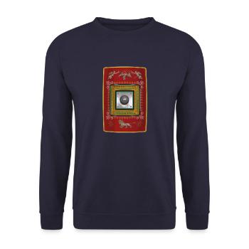 DURA EUROPOS - Unisex Pullover - Navy - Vorne - Alina (178cm) & Michal (187cm)