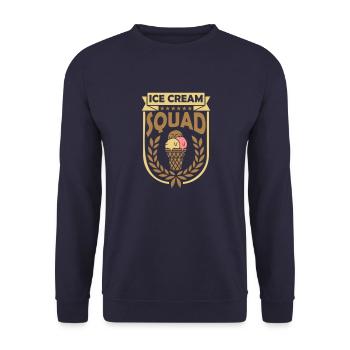 Team Ice Cream Squad - Unisex Pullover - Navy - Vorne - Alina (178cm) & Michal (187cm)