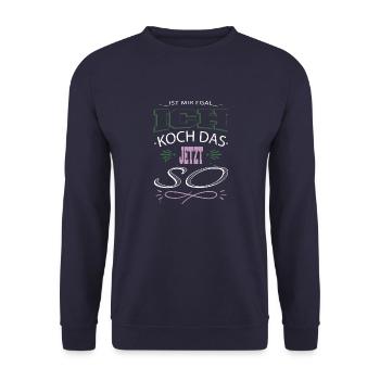 cool restaurant küche geburtstagsgeschenk witzig - Unisex Pullover - Navy - Vorne - Alina (178cm) & Michal (187cm)