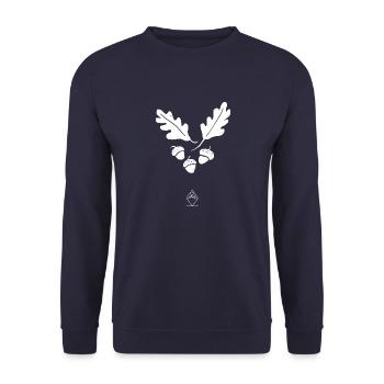 Oak - Nature without font - Unisex Sweatshirt - navy - Front - Alina (178cm) & Michal (187cm)