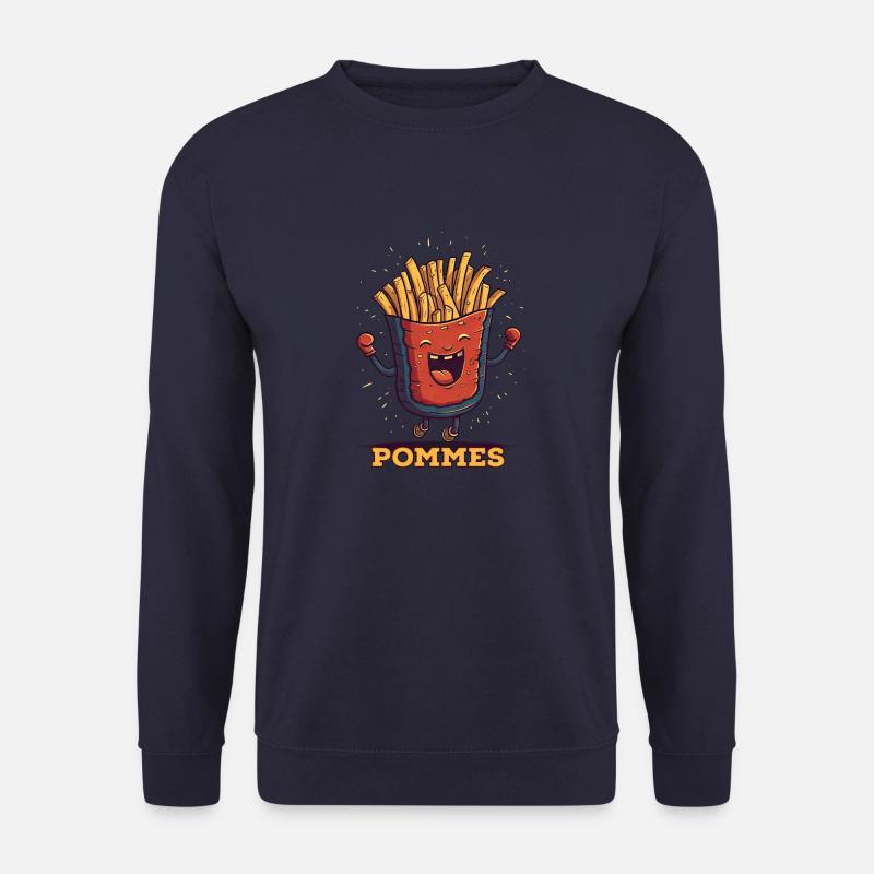 Happy Pommes - Pommes - Unisex Pullover - Navy