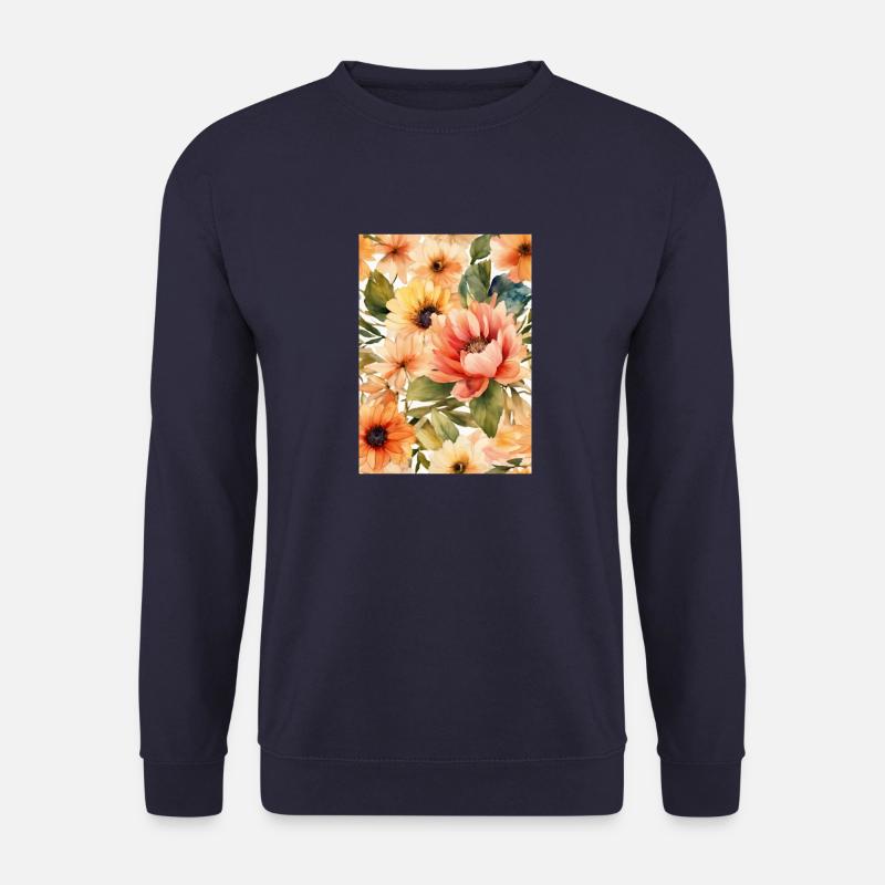 Blumen - Unisex Pullover - Navy