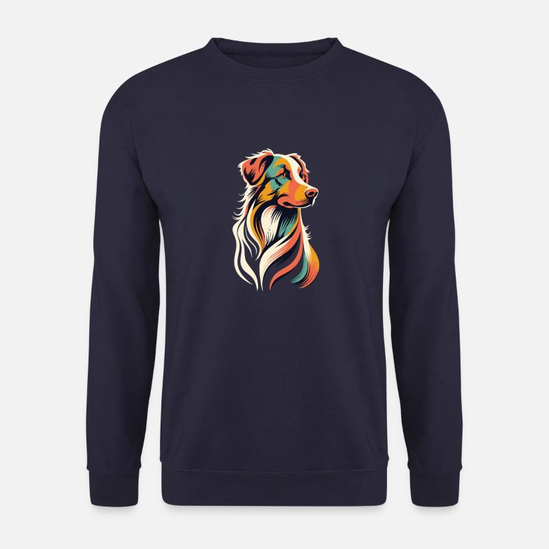 Australian Shepherd minimalistisch elegant - Unisex Pullover - Navy