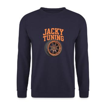 Jacky Tuning - Sweat-shirt Unisexe - marine - Devant - Alina (178cm) & Michal (187cm)