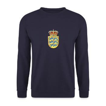 Armoiries nationales du Danemark - Sweat-shirt Unisexe - marine - Devant - Alina (178cm) & Michal (187cm)