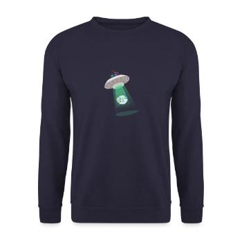 Alien abduction - Sweat-shirt Unisexe - marine - Devant - Alina (178cm) & Michal (187cm)