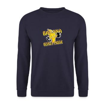 Cadeau d’entraînement en mode Bête - Sweat-shirt Unisexe - marine - Devant - Alina (178cm) & Michal (187cm)