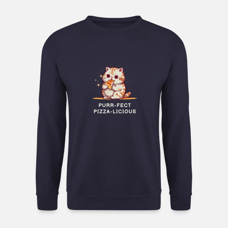 Pizza Cat! - Unisex Sweatshirt - navy