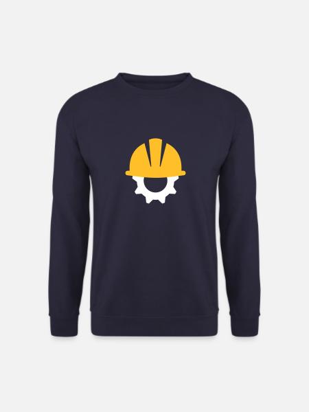Ingenieur Helm Geschenk Baustelle Sicherheit - Unisex Pullover - Navy