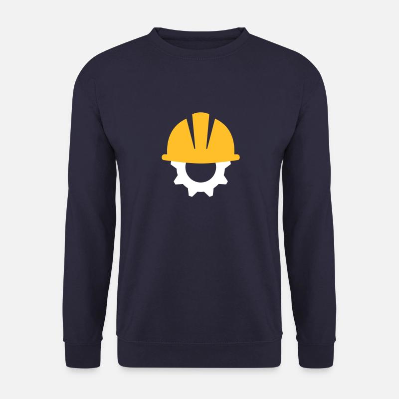 Ingenieur Helm Geschenk Baustelle Sicherheit - Unisex Pullover - Navy