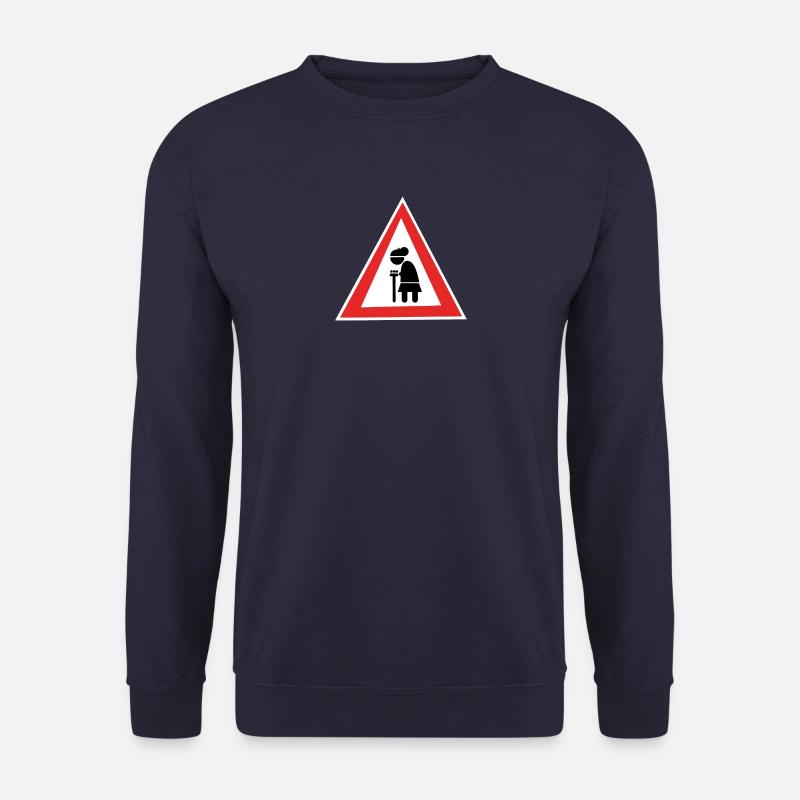 Vorsicht Alte Frau - Unisex Pullover - Navy