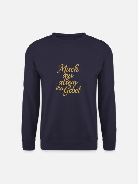 Prière en or - Sweat-shirt Unisexe - marine
