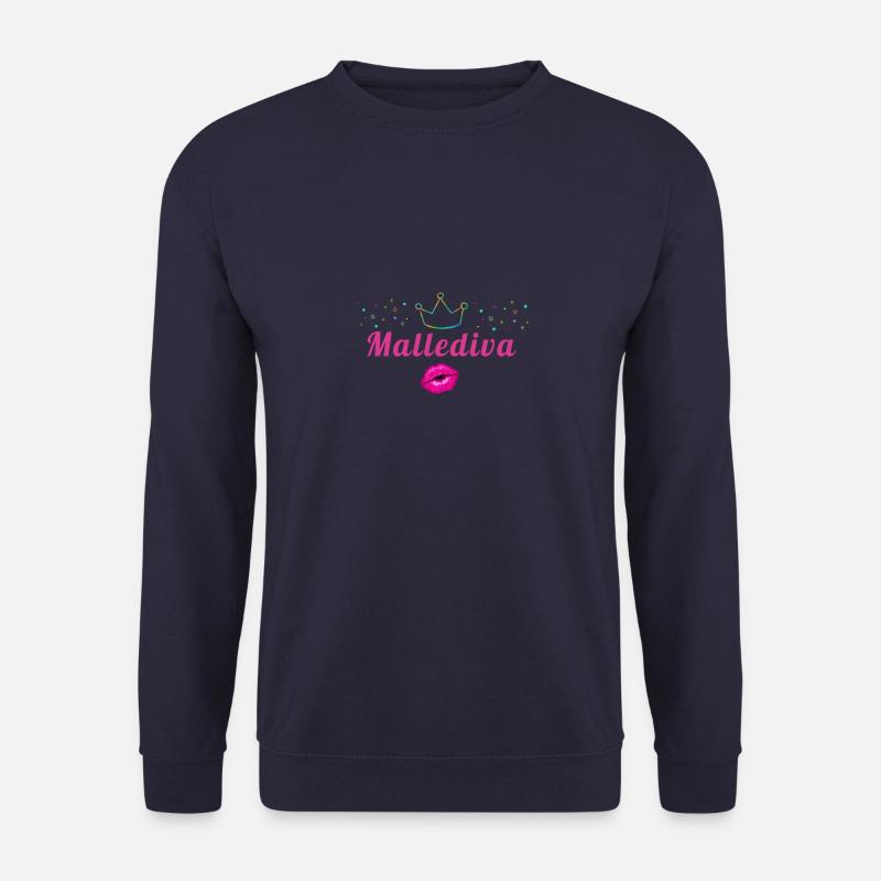 Mallediva, Diva, malle, Mallorca,Krone - Unisex Pullover - Navy