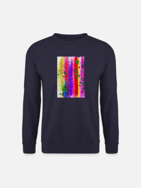 Splashes of paint and lines - Unisex Sweatshirt - navy
