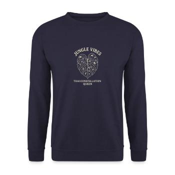 Jungle Vibes Thai Queen - Unisex Sweatshirt - navy - Front - Alina (178cm) & Michal (187cm)