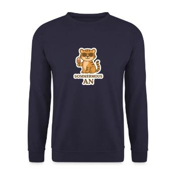 Ferien - Unisex Pullover - Navy - Vorne - Alina (178cm) & Michal (187cm)